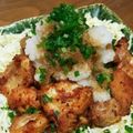 Peace82's cooksnap of when they made 鶏の唐揚げおろしポン酢.