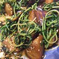 HMCみーこりん's cooksnap of when they made 豆苗となすのオイスターソース炒め.
