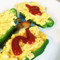 ぱんだ170071's cooksnap of when they made お弁当にも♪ピーマンたまご.