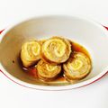 にから's cooksnap of when they made 油揚げ＆豚肉ロール焼き★渦巻きあんかけ.