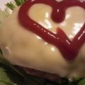 mipino's cooksnap of when they made 簡単！絶品(^～^)ママ直伝ハンバーグ☆.