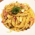きなこまろ's cooksnap of when they made きのことベーコンの和風パスタ♪.