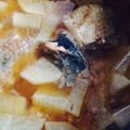えびちゃん♪♪'s cooksnap of when they made 茅乃舎のだしでサバと大根の味噌煮.