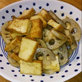 かすはる's cooksnap of when they made ご飯が進む♫蓮根と厚揚げのカレーキンピラ.