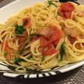 チビちゃびん's cooksnap of when they made 香り高いルッコラとトマトのパスタ.