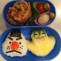Diana97's cooksnap of when they made 妖怪ウォッチ＊おにぎり侍のキャラ弁.