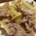 8585858585's cooksnap of when they made アッ！豚キャベツが塩レモンで変わった♪.