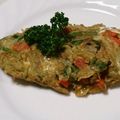 ねねしばこ's cooksnap of when they made 簡単☆野菜入りオムレツ (*^･ｪ･)ﾉ.