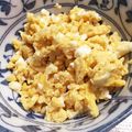 でこぼこみち's cooksnap of when they made レンジdeいりたまご.