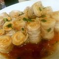 彩菜と藍のママ's cooksnap of when they made 油揚げ＆豚肉ロール焼き★渦巻きあんかけ.