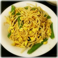 Mocci。's cooksnap of when they made ▶ 絹さやともやしの炒り卵炒め.