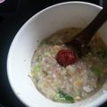 バードリアン's cooksnap of when they made 梅干し入りたまごがゆ♡.