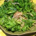 cocoism's cooksnap of when they made わさび菜のピリ辛さっぱりサラダ.