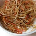 kimimaruo's cooksnap of when they made 塩トマトで♪きんぴらゴボウ✿.