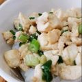工作王's cooksnap of when they made 豆腐だけ！炒り丼　満腹^^.