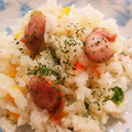 hana＊kana's cooksnap of when they made 炊飯器で簡単☆ピラフ.