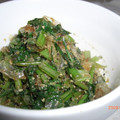 みきみき's cooksnap of when they made 我が家の常備菜♪　かぶ葉のゴマ炒め.