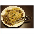 JL4QXB's cooksnap of when they made 簡単！牛肉舞茸おろし和風パスタ.