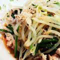 sooh68's cooksnap of when they made 節約＊もやしと豚こま肉のおかずナムル.