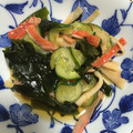もりざわ's cooksnap of when they made *ワカメ・きゅうり・カニカマの酢の物*.