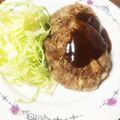 もちもち雪見だいふく's cooksnap of when they made 低カロリー低予算で満腹豆腐ハンバーグ♪.