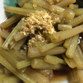 真愛ママ's cooksnap of when they made 下処理続・お色綺麗に美しく【蕗・煮浸し】.