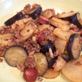 クックQQD2ET☆'s cooksnap of when they made じゃがいもとなすとソーセージの炒め物.