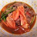 ＊misamisa＊'s cooksnap of when they made 牛肉とトマトの♪さっぱりスープ炒め.