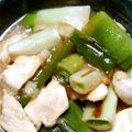 ヒナごはん's cooksnap of when they made やわらか鶏むね肉と長ネギのあんかけ煮.