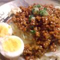 aya_welcom's cooksnap of when they made 汁なし☆さっぱり坦々うどん.