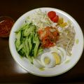 りこまこせいやのパパ's cooksnap of when they made ダイエットに！野菜たっぷりしらたき冷麺.
