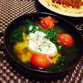 かるあす's cooksnap of when they made 温玉レタススープ.