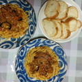 skywalkerK's cooksnap of when they made これだ！簡単ミートソース決定版.