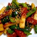TOモカ's cooksnap of when they made 激安♪簡単★ちくわとピーマンの甘辛炒め★.