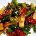 TOモカ's cooksnap of when they made 激安♪簡単★ちくわとピーマンの甘辛炒め★.