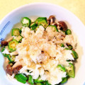 halico's cooksnap of when they made オクラとしめじのおろポン和え.