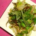 朝まと's cooksnap of when they made 花粉対策！春キャベツとじゃこの青しそ炒め.