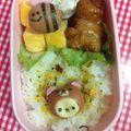 たにたーに's cooksnap of when they made キャラ弁＊プチフランクdeコリラックマ♪.