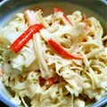 ☆みつこ＆ソロモン☆'s cooksnap of when they made 簡単♪ 蓮根と榎茸と蟹カマのマヨポン和え.