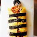 なおころピッコロ's cooksnap of when they made 茶巾寿司？薄焼き卵でおにぎらず？　.
