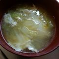 したん1210's cooksnap of when they made ＊白菜と卵の味噌汁＊.