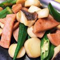 ぱまと's cooksnap of when they made ☆オクラとベーコンとエリンギの炒め物☆.