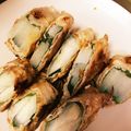 aoebi's cooksnap of when they made 豚肉の梅しそ巻きソテー.