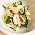 miumiuymym's cooksnap of when they made 調味料３つキュウリとささみのワサビ合え★.
