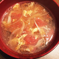 シュガーアンドソルト's cooksnap of when they made ＊トマトと茸の かき玉中華風スープ＊.