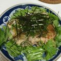 natume818's cooksnap of when they made レンジで簡単♪蒸し鶏のおろしポン酢がけ.