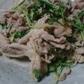 ♪ゆきうさぎ♪'s cooksnap of when they made 豚肉と水菜の簡単炒め☆塩麹で☆.