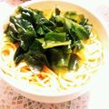 ののっく's cooksnap of when they made めんつゆ和風スープパスタ.