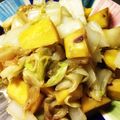ムーミン谷のmee's cooksnap of when they made さつまいもと白菜のピリッと炒め煮.