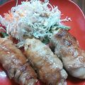♡凰果♡'s cooksnap of when they made ポテサラの 肉巻き.